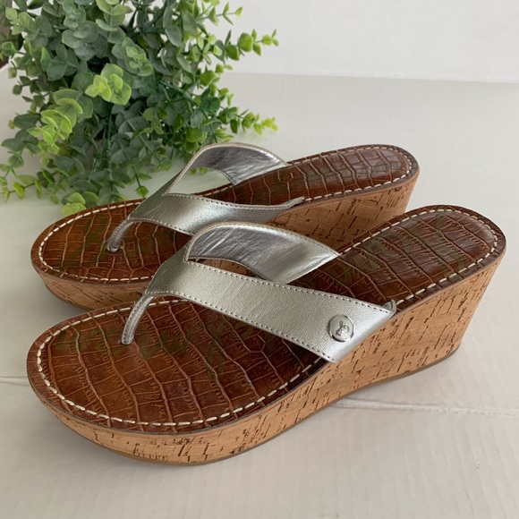 Sam Edelman Shoes - 🌟Host Pick🌟Sam Edelman Romy Silver Wedge Sandal